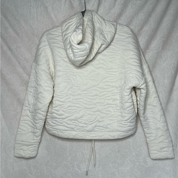 GAP Women's Quilted Cream Cowl Neck Sweater - Picture 2 of 7